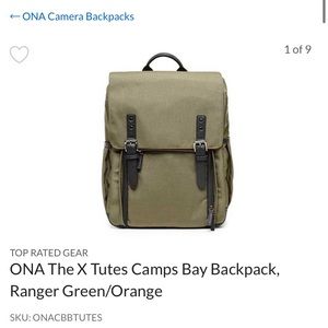 ONA x tutes pro camera backpack! Lightly used, in great condition